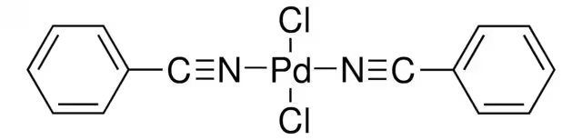 Bis(benzonitrile)palladium(II)chloride structure, CAS 14220-64-5