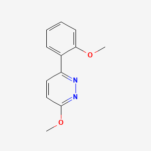 3-methoxy-6-(2-methoxyphenyl)pyridazine structure, CAS 927706-78-3