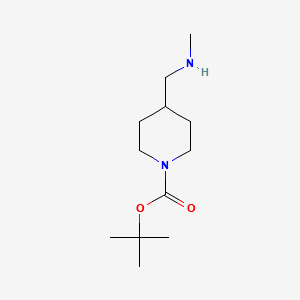 1-Boc-4-[(methylamino)methyl]piperidine structure, CAS 138022-02-3