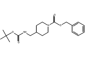 1-Cbz-4-(Boc-aminomethyl)piperidine structure, CAS 172348-56-0
