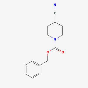 1-Cbz-4-cyanopiperidine structure, CAS 161609-84-3