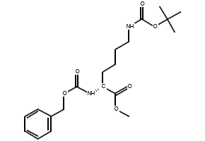 D-Lysine,N2-[(1,1-dimethylethoxy)carbonyl]-N6-[(phenylmethoxy)carbonyl]-,methylester structure, CAS 82611-49-2