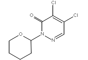4,5-dichloro-2-(tetrahydro-2H-pyran-3-yl)pyridazin-3(2H)-one structure, CAS 1245649-65-3