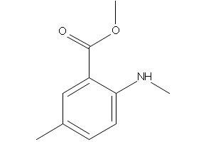 Benzoicacid,5-methyl-2-(methylamino)-,methylester structure, CAS 55150-24-8