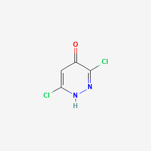3,6-dichloropyridazin-4-ol structure, CAS 2779-81-9