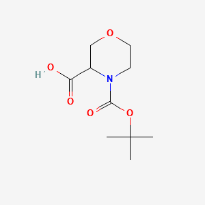 3,4-Morpholinedicarboxylicacid,4-(1,1-dimethylethyl)ester structure, CAS 212650-43-6