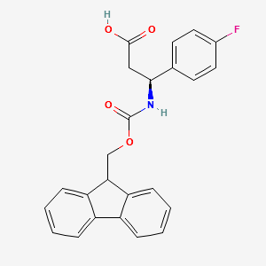 Fmoc-(S)-3-Amino-3-(4-fluoro-phenyl)-propionicacid structure, CAS 479064-89-6