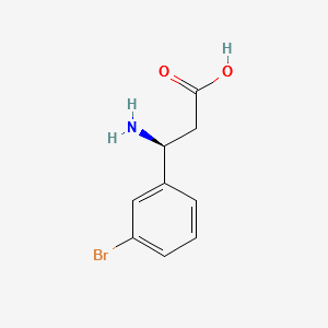 (S)-3-Amino-3-(3-bromo-phenyl)-propionicacid structure, CAS 275826-35-2