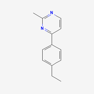 4-(4-ethylphenyl)-2-methylpyrimidine structure, CAS 1171927-27-7