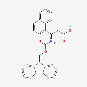 Fmoc-(R)-3-Amino-3-(1-naphthyl)-propionicacid structure, CAS 511272-47-2