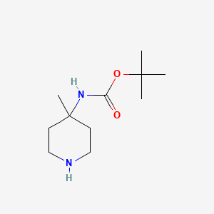 4-Methylpiperidin-4-yl)carbami structure, CAS 163271-08-7