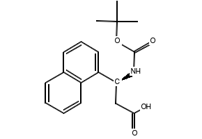 Boc-(S)-3-Amino-3-(1-naphthyl)-propionicacid structure, CAS 500770-68-3