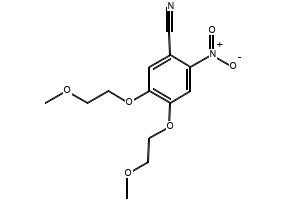 4,5-Bis(2-methoxyethoxy)-2-nitrobenzoicacidethylester structure, CAS 179688-26-7