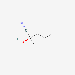 (S)-2-hydroxy-2,4-dimethyl-Pentanenitrile structure, CAS 174849-23-1