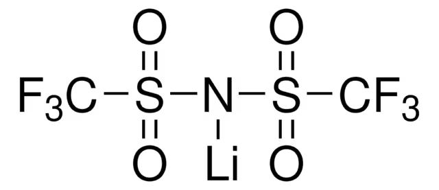 Bistrifluoromethanesulfonimidelithiumsalt structure, CAS 90076-65-6