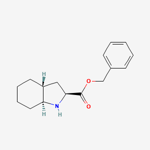 Benzyl(2S,3aS,7aS)-octahydroindole-2-carboxylatehydrochloride structure, CAS 87679-38-7