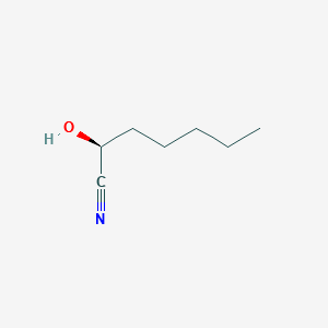 (S)-2-hydroxyHeptanenitrile structure, CAS 106863-48-3