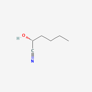 (R)-2-hydroxyhexanenitrile structure, CAS 10021-65-5