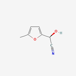 (S)-2-Hydroxy-2-(5-methylfuryl)acetonitrile structure, CAS 136521-57-8