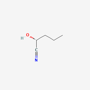 (R)-2-hydroxypentanenitrile structure, CAS 10021-63-3