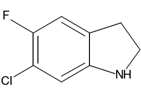 6-CHLORO-5-FLUORO-1H-INDOLE structure, CAS 205584-67-4