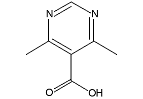 4,6-Dimethylpyrimidine-5-carboxylicacid structure, CAS 157335-93-8
