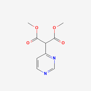 dimethyl-2-(pyrimidin-4-yl)malonate structure, CAS 86761-91-3