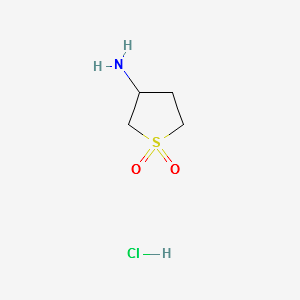 3-Aminotetrahydrothiopene1,1-dioxidehydrochloride structure, CAS 51642-03-6