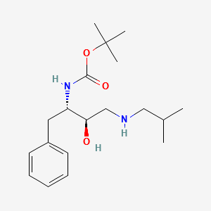 ([1S,2R]-(1-Benzyl-2-hydroxy-3-(isobutyl-amino)propyl)carbamicacidtert-butylester structure, CAS 160232-08-6