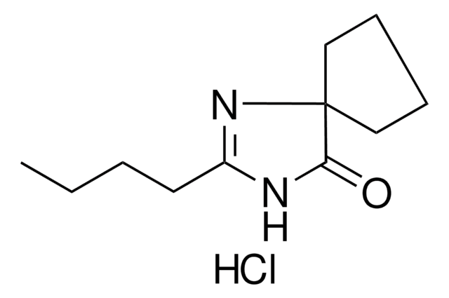 2-n-Butyl-1,3-diaza-spiro[4,4]non-1-en-4-onehydrochloride structure, CAS 151257-01-1