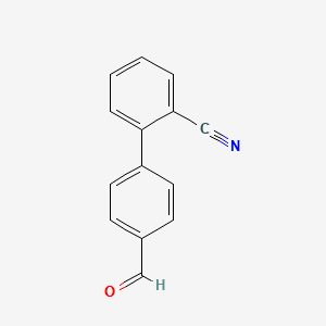 2’-Cyano-1,1’-biphenyl-4-carboxaldehyde structure, CAS 135689-93-9