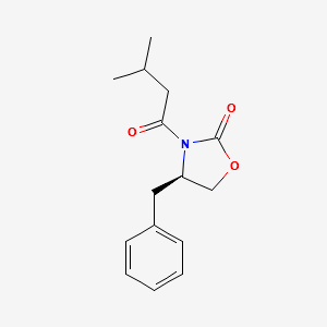 (R)-3-(3-Methylbutanoyl)-4-benzyloxazolidin-2-one structure, CAS 145589-03-3