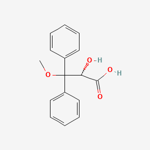 (S)-2-Hydroxy-3-methoxy-3,3-diphenylpropionicacid structure, CAS 178306-52-0