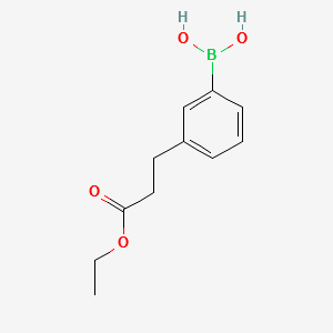 3-(2-Ethoxycarbonylethyl)phenylboronicacid structure, CAS 913835-82-2