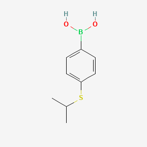 4-Isopropylthiophenylboronicacid structure, CAS 380427-38-3