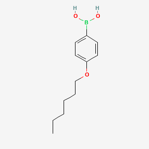 4-Hexyloxyphenylboronicacid structure, CAS 121219-08-7