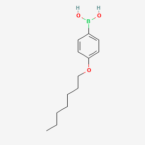 4-Heptyloxyphenylboronicacid structure, CAS 136370-19-9