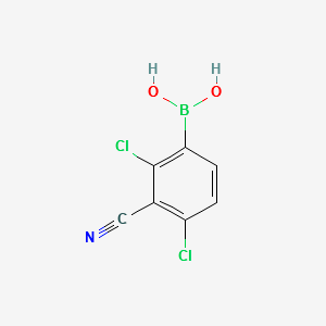2,4-Dichloro-3-cyanophenylboronicacid structure, CAS 957120-87-5