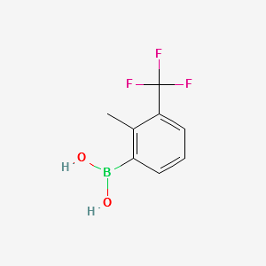 2-Methyl-3-(trifluoromethyl)phenylboronicacid structure, CAS 947533-86-0