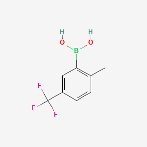 2-Methyl-5-(trifluoromethyl)phenylboronicacid structure, CAS 947533-96-2