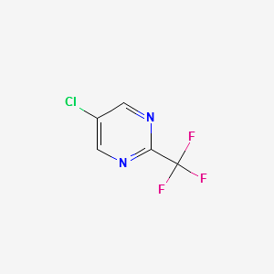 Pyrimidine,5-chloro-2-(trifluoromethyl)- structure, CAS 845618-08-8