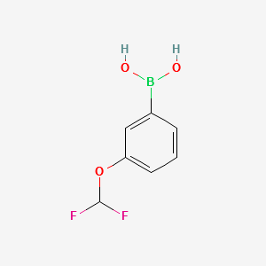 3-(Difluoromethoxy)-benzeneboronicacid structure, CAS 866607-09-2
