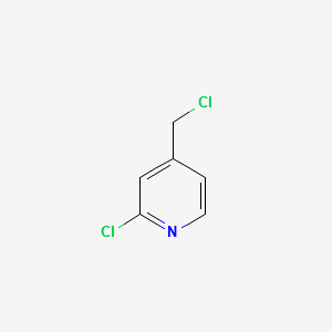 Pyridine,2-chloro-4-(chloromethyl)-(9CI) structure, CAS 101990-73-2