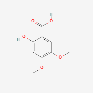 2-hydroxy-4,5-dimethoxybenzoicacid structure, CAS 5722-93-0