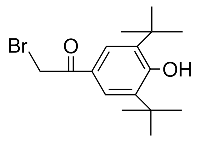 2-Bromo-1-[3,5-di(tert-butyl)-4-hydroxyphenyl]ethan-1-one structure, CAS 14386-64-2