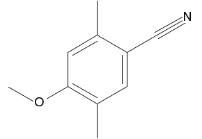 4-methoxy-3,5-dimethylbenzonitrile structure, CAS 152775-45-6