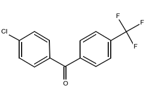 (4-chlorophenyl)(4-(trifluoromethoxy)phenyl)methanone structure, CAS 87996-55-2