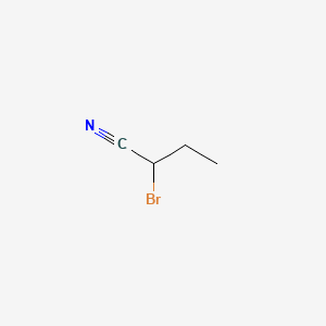 2-bromobutanenitrile structure, CAS 41929-78-6