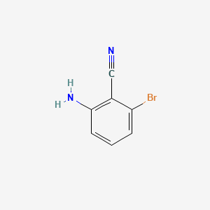2-Amino-6-bromobenzonitrile structure, CAS 77326-62-6