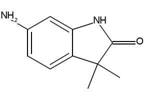 6-Amino-3,3-dimethylindolin-2-one structure, CAS 100510-65-4